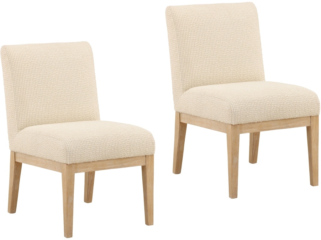 Dovetail Furniture Jalen Dining Chair Set of 2 DOV89009-CREM
