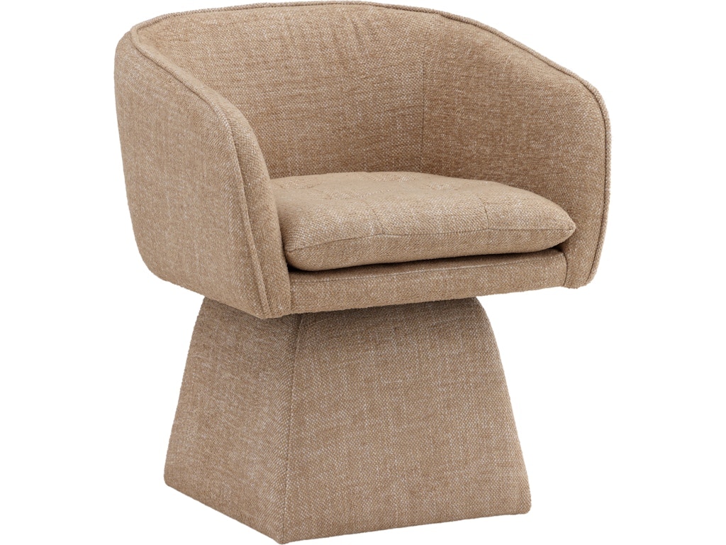 Dovetail Furniture Jonie Dining Swivel Chair DOV34059-CAML
