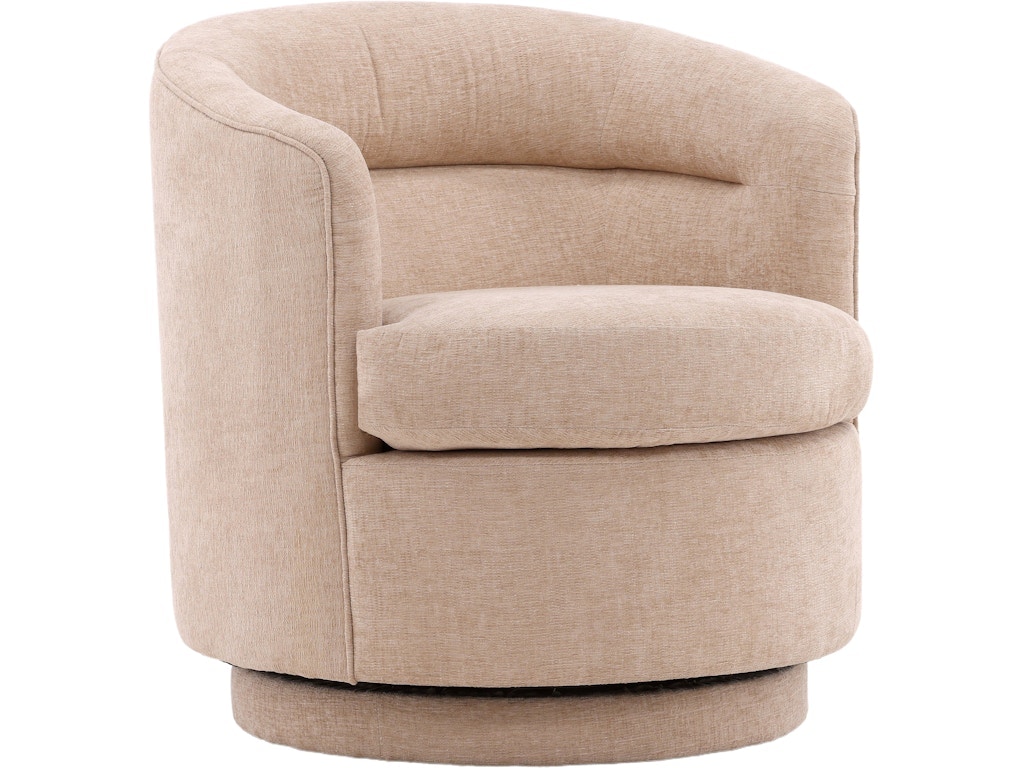 Dovetail Furniture Lauretta Swivel Chair DOV34033-BEIG