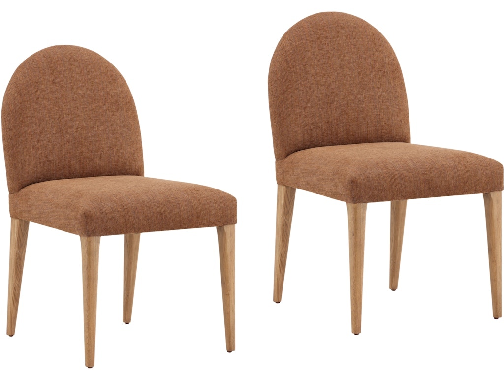 Dovetail Furniture Memphis Dining Chair Set of 2 DOV18032-BRWN