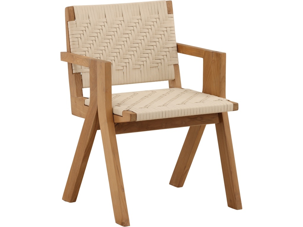 Dovetail Furniture Mesa Outdoor Dining Chair DOV92001-CREM