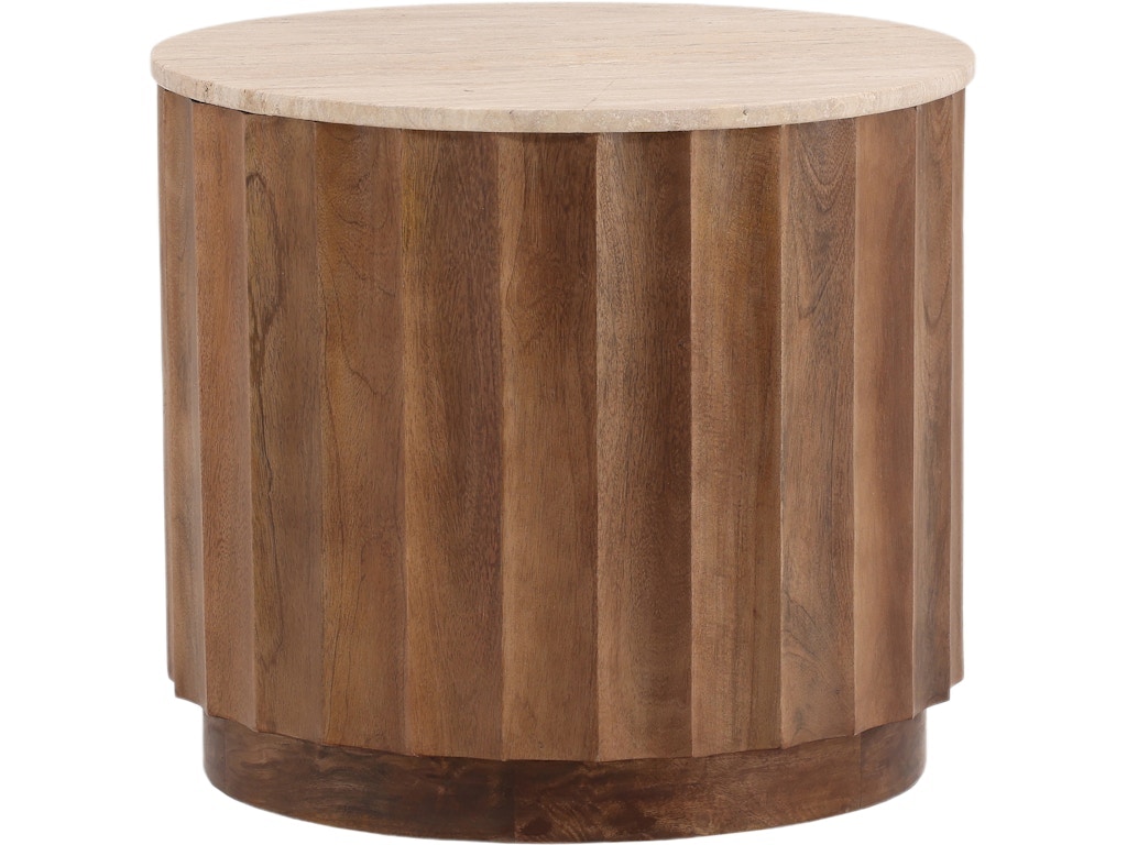 Dovetail Furniture Milburn Side Table DOV75006-BRWN
