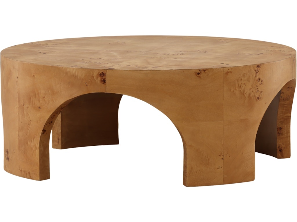 Dovetail Furniture Paulette Coffee Table DOV18061-BURL
