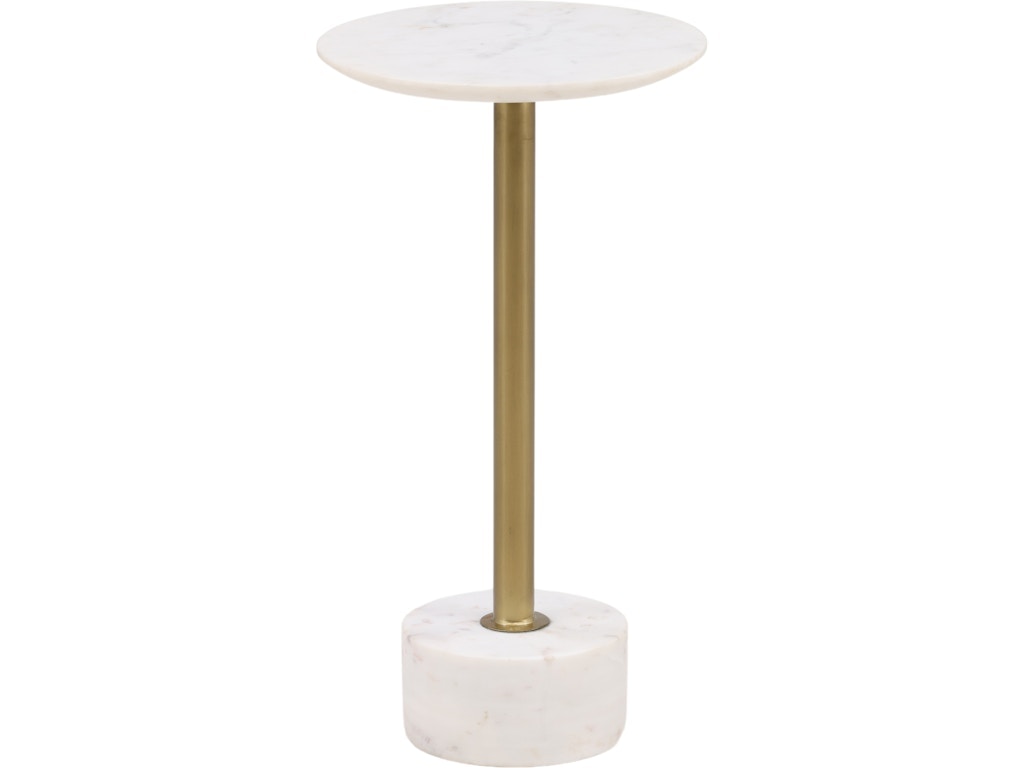 Dovetail Furniture Rachael Side Table DOV40022-WHIT