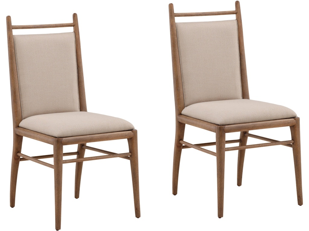 Dovetail Furniture Reuben Dining Chair Set of 2 DOV18242-BEIG
