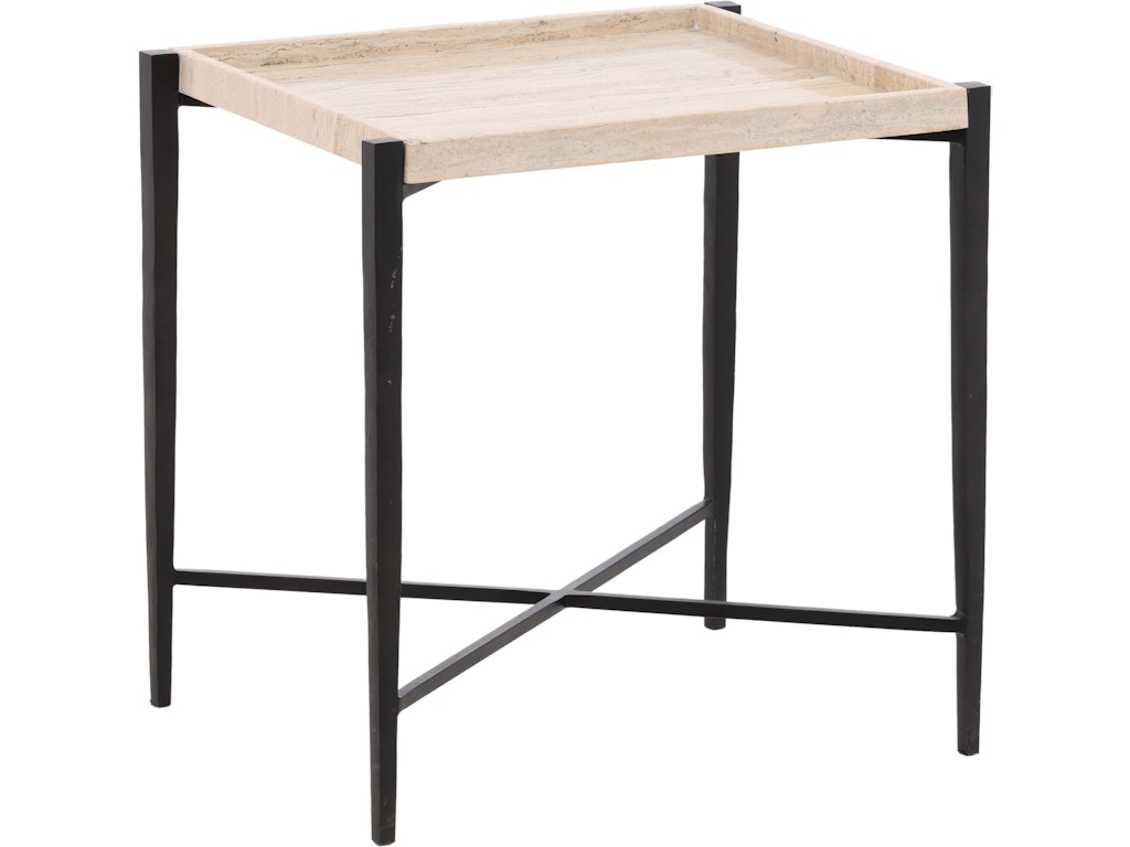 Dovetail Furniture Rice Side Table DOV40026-BRCR