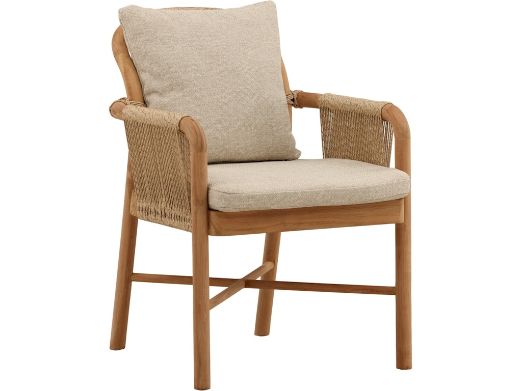 Dovetail Furniture Roisin Outdoor Dining Chair DOV97006-SAND