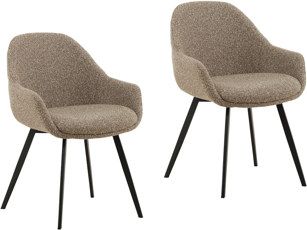 Dovetail Furniture Shauna Dining Chair Set of 2 DOV23021-COFF
