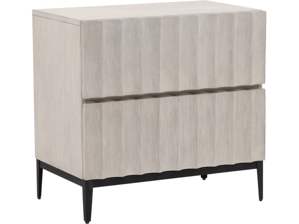Dovetail Furniture Silvia Nightstand DOV18203-LTGY