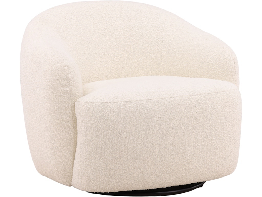 Dovetail Furniture Viviana Swivel Chair DOV51009-CREM