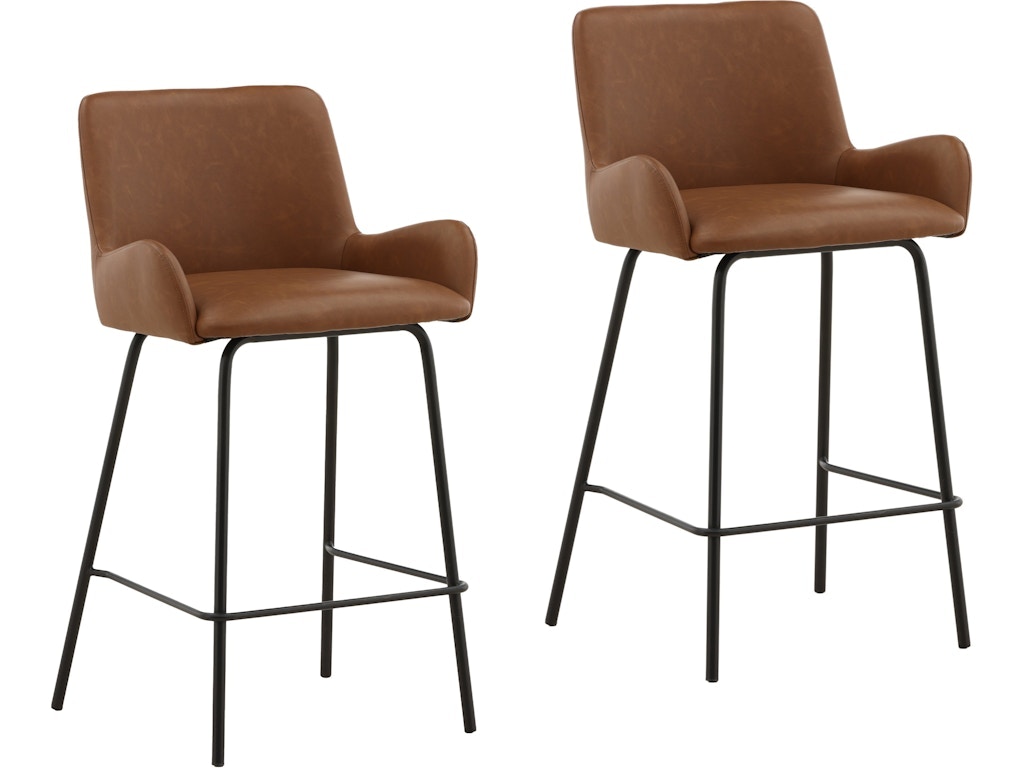 Dovetail Furniture Zamar Counter Stool Set of 2 DOV23023-SDDL
