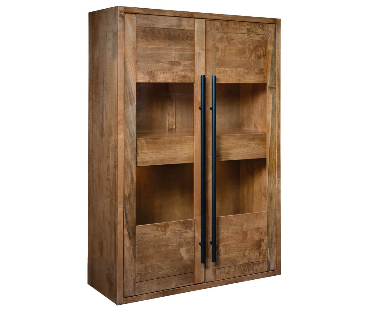 Amish Oak & Cherry Curio Cabinet Princton-22