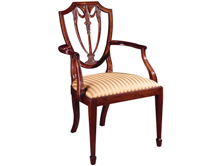 Henkel Harris Furniture Dining Room Shield Back Arm Chair 104a Henkel Harris Furniture Dining Room Shield Back Arm Chair Sku 104a Is Available At Hickory Mart In Nc And Nationwide