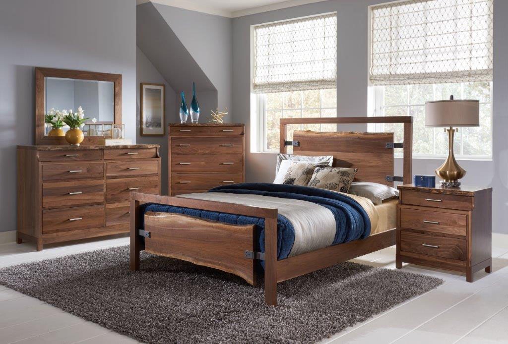 Amish Oak And Cherry Bedroom Solid Wood Bedroom Group Made In USA HFM3 ...