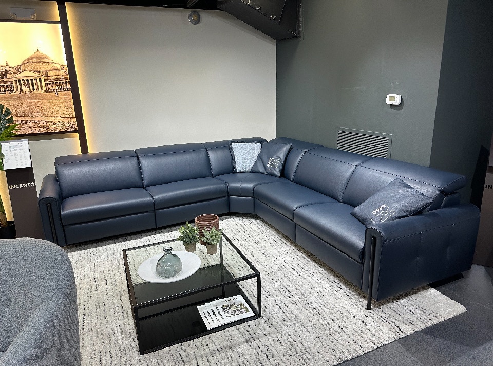 Reflections Furniture Outlet Leather Sectional by Incanto I901-C