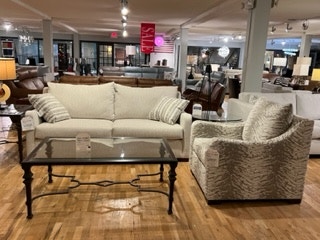 Reflections Furniture Living Room Sofa and Chair Sparrow Hickory