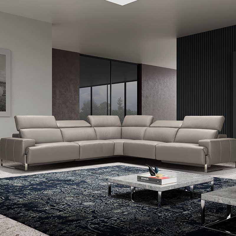 Incanto Living Room Leather Reclining Sectional Sofa I768