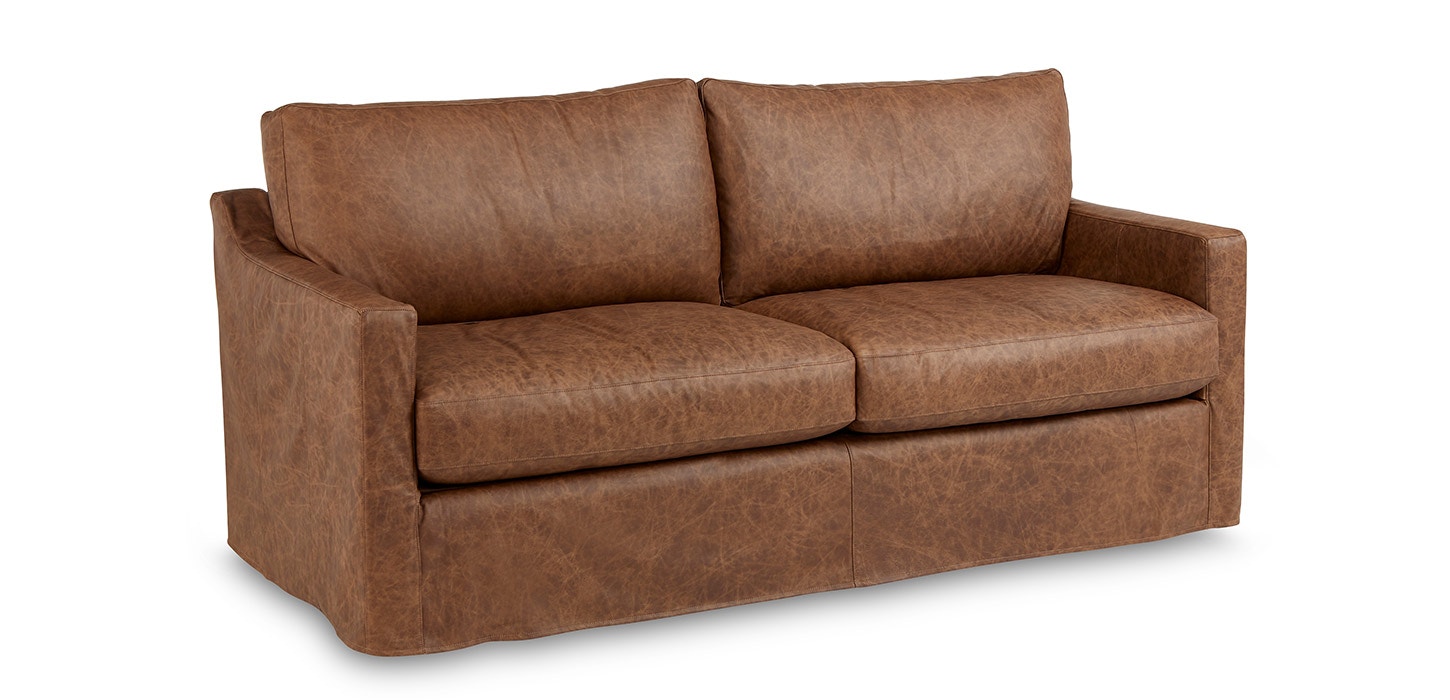 Four Seasons Furniture Leather Slips Sofa Jordan