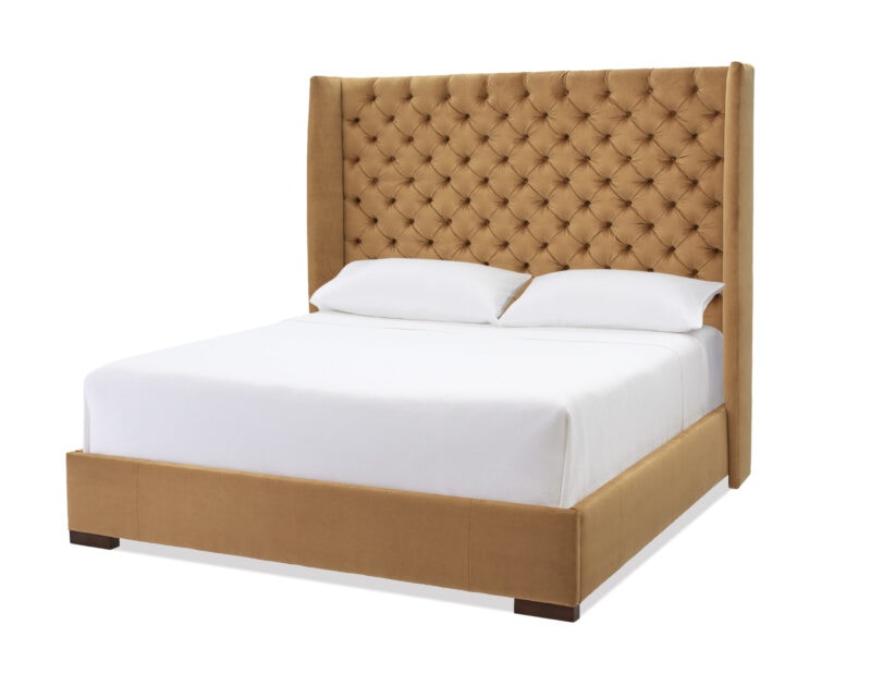 Heritage Furniture Gallery King Wing Bed by Massoud Furniture KBWT10D3C