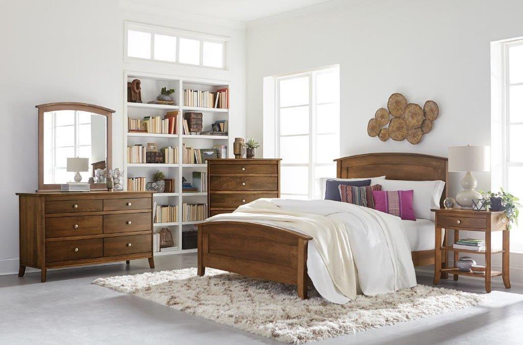 Ashley furniture cherry wood store bedroom set