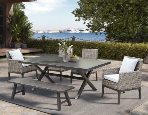 Outdoor Furniture by Southern Heritage Home Marina 6 Piece Outdoor Dining Set by Steve Sliver MAR600T