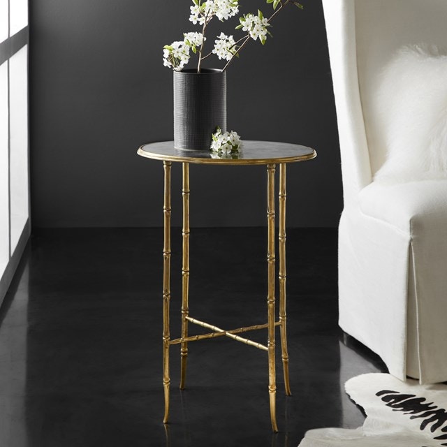 Modern History Oval Bamboo Spot Table MH1088F01