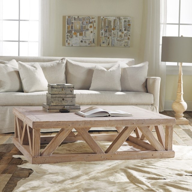 Modern History Rectangular Architectural Cocktail Table MH268F01