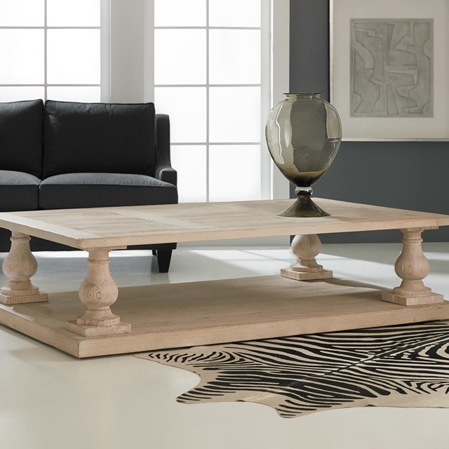 Modern History Sandblasted Ballastrade Cocktail Table MH277F02