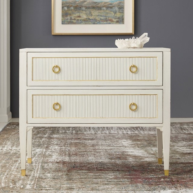 Modern History Swedish Reeded Two Drawer Chest MH888F02