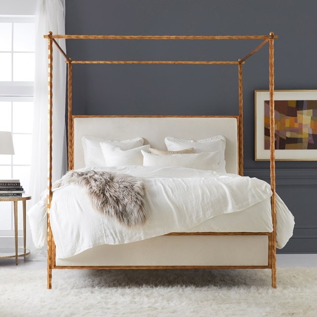 Modern History Queen Organic Bed - Gold Leaf MH992F01