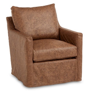 Four Seasons Furniture Leather Slip Accent Chair with 6 Configurable Pieces Miles