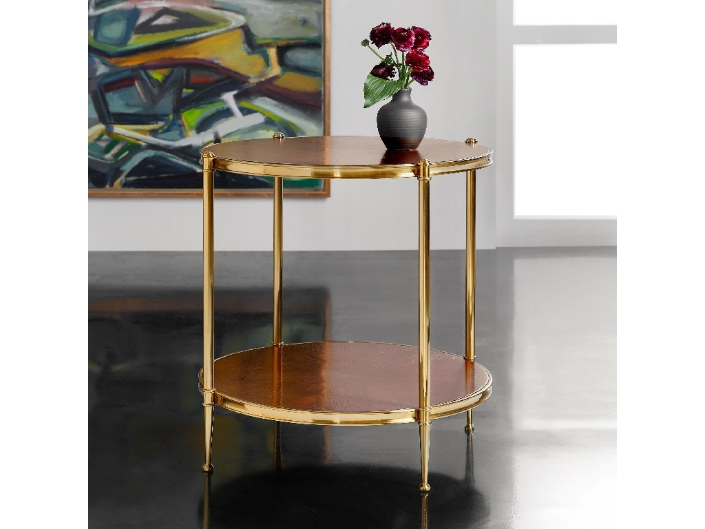 Modern History Kristin Two Tier Round End Table MH1116F01