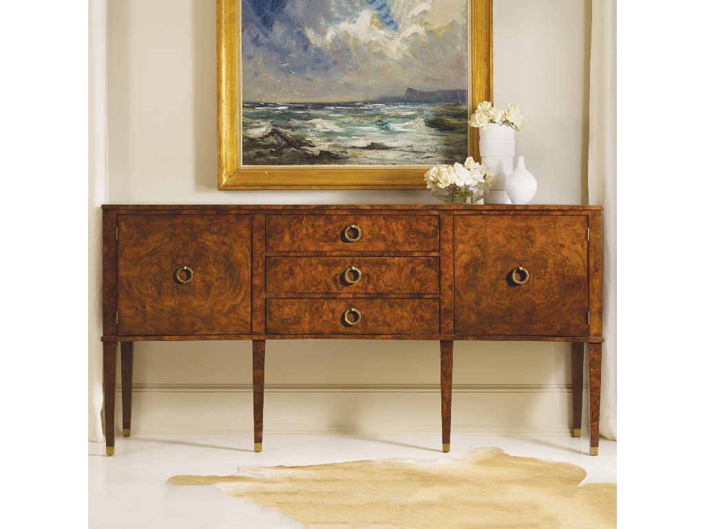 Modern History Concave Walnut Inlay Buffet MH565F01