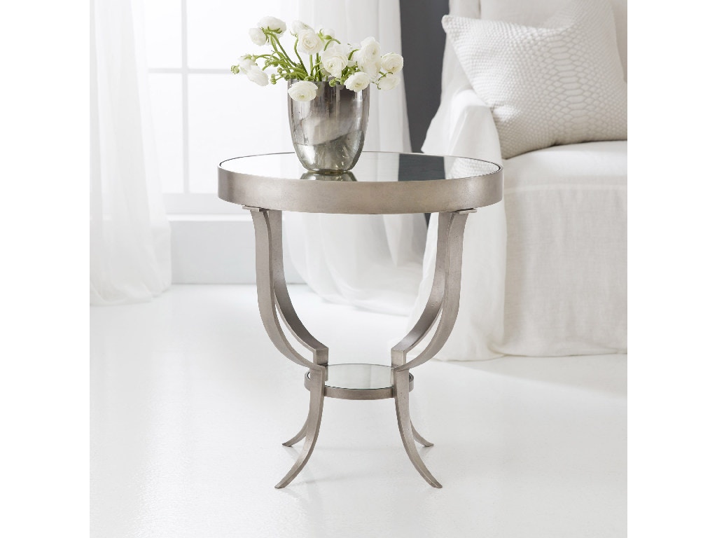 Modern History Small Gueridon Table - Antique Aluminum MH994F04