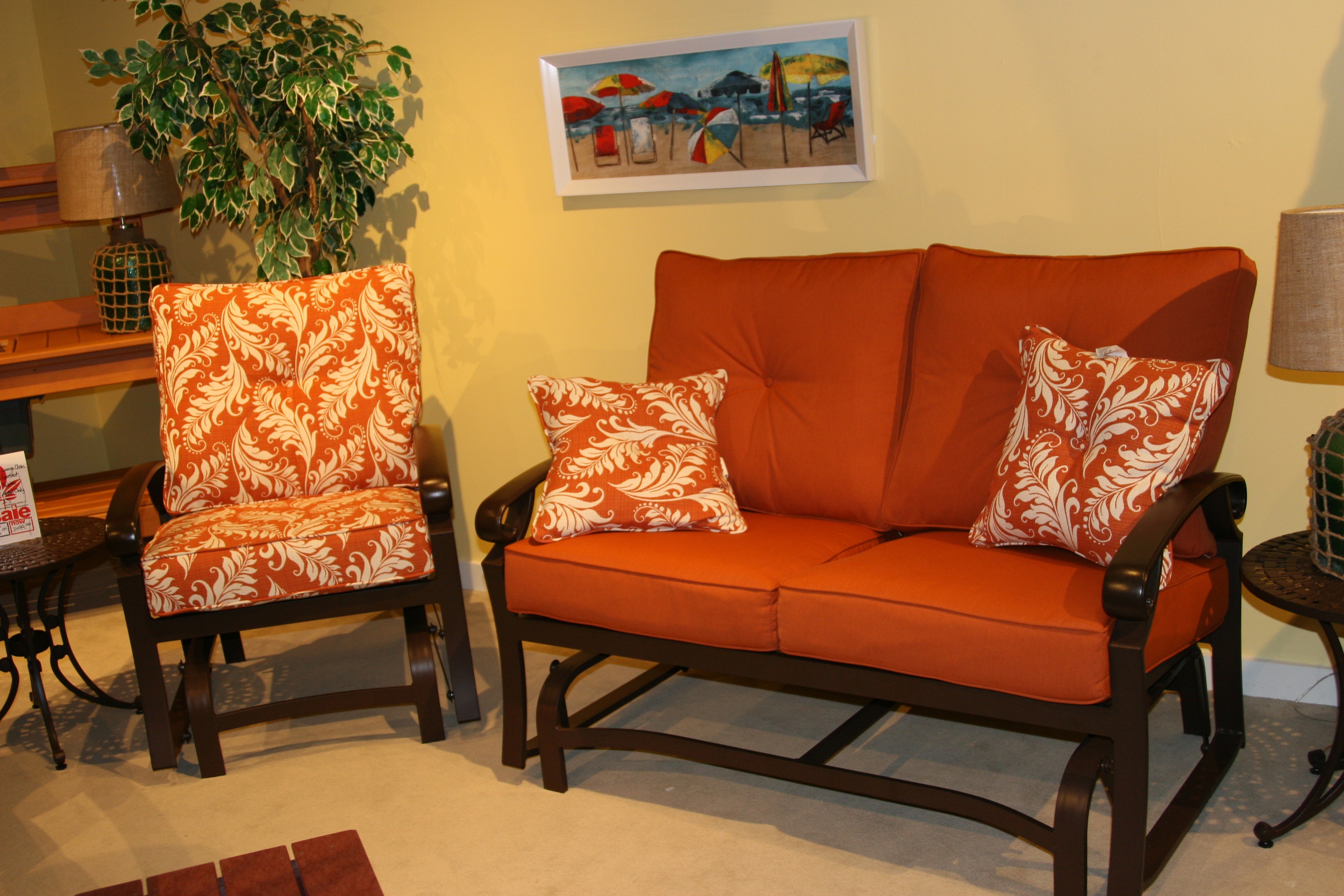 Includes 2 Glider Lounge Chairs 1 Glider And 2 End Tables