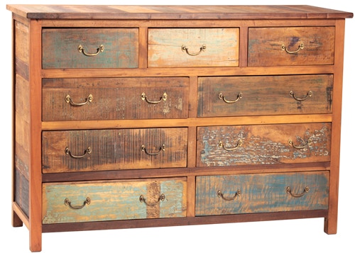 Dovetail Furniture Bedroom Nantucket 9 Drawer Dresser by Dovetail NAN101 Hickory Furniture Mart