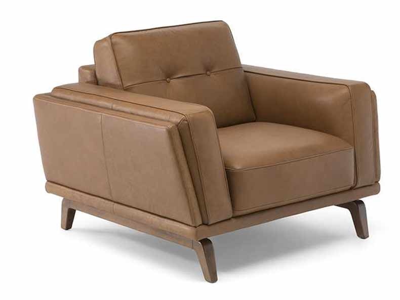 Natuzzi Editions by Reflections Gallery Grato Leather Chair C095-48