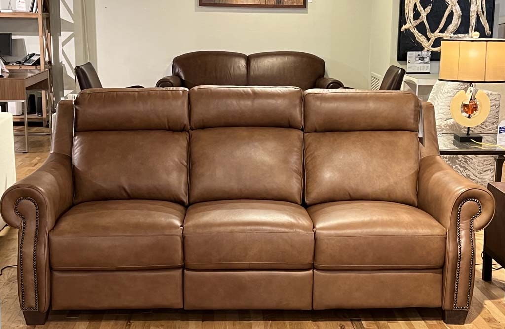 Reflections Furniture Living Room Power Motion Leather Loveseat by
