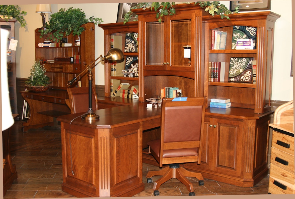 Amish Oak And Cherry Home Office Made In American Solid Cherry