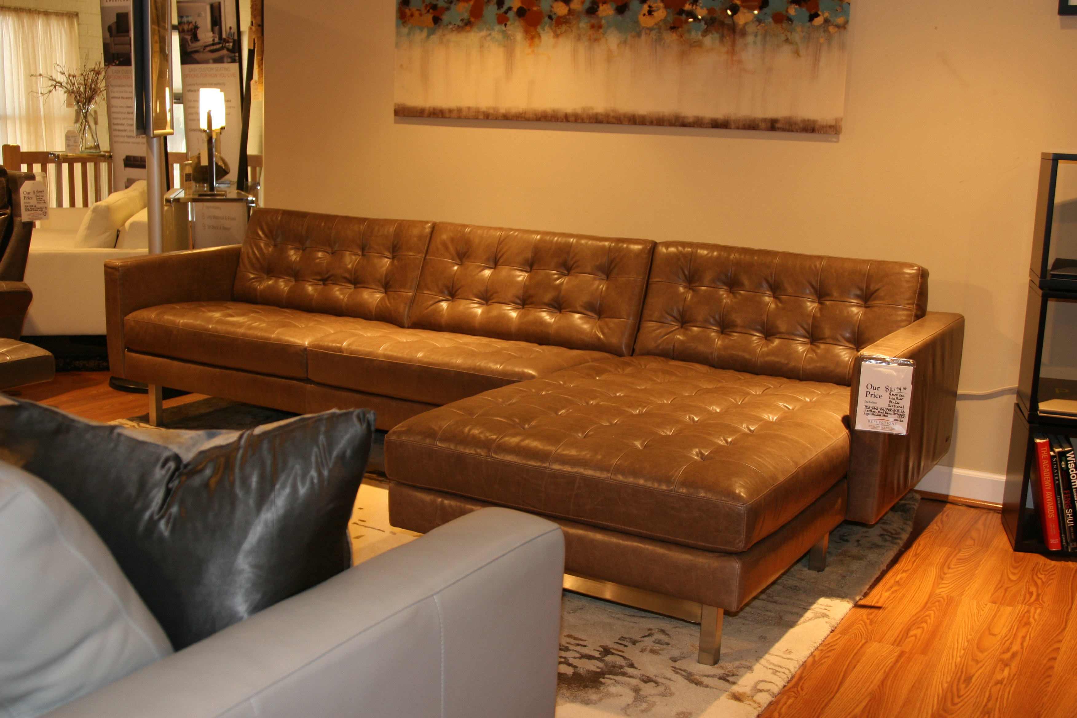 American leather on sale sectional price