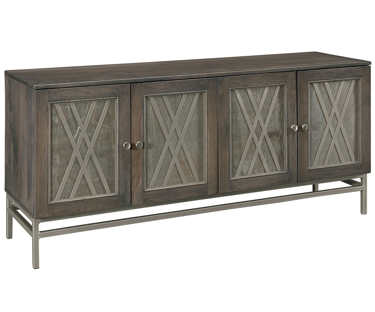 Amish Oak & Cherry Credenza Cabinet Sinclair-40