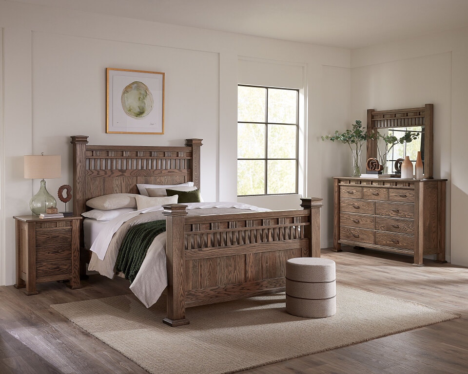 Amish Oak & Cherry Bedroom Collection Sequoyah