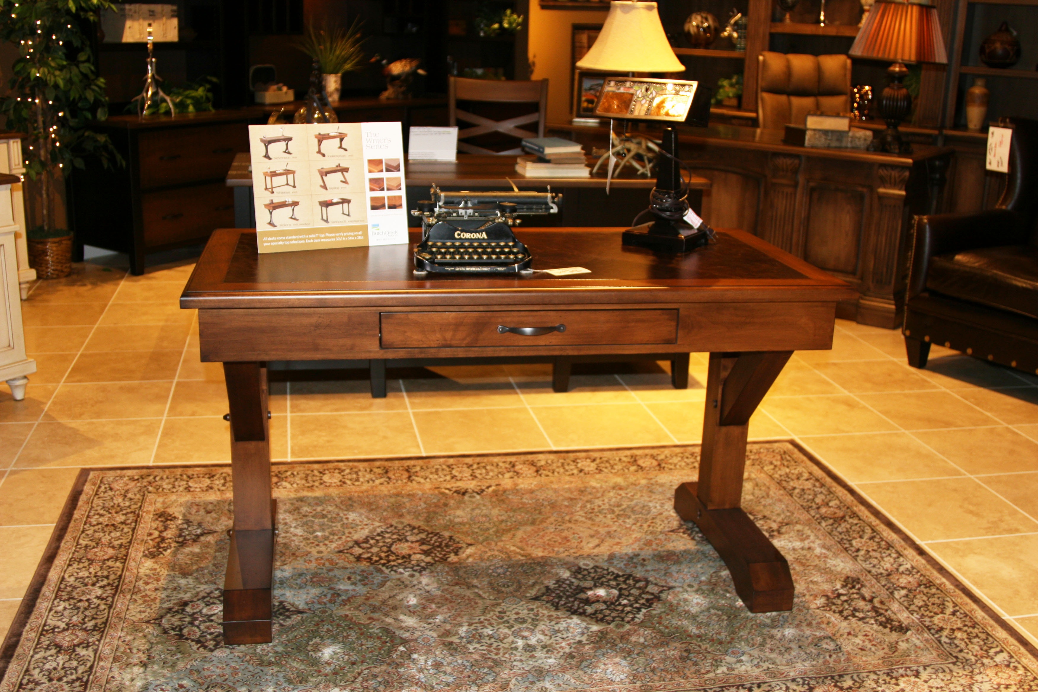 american wood home desk