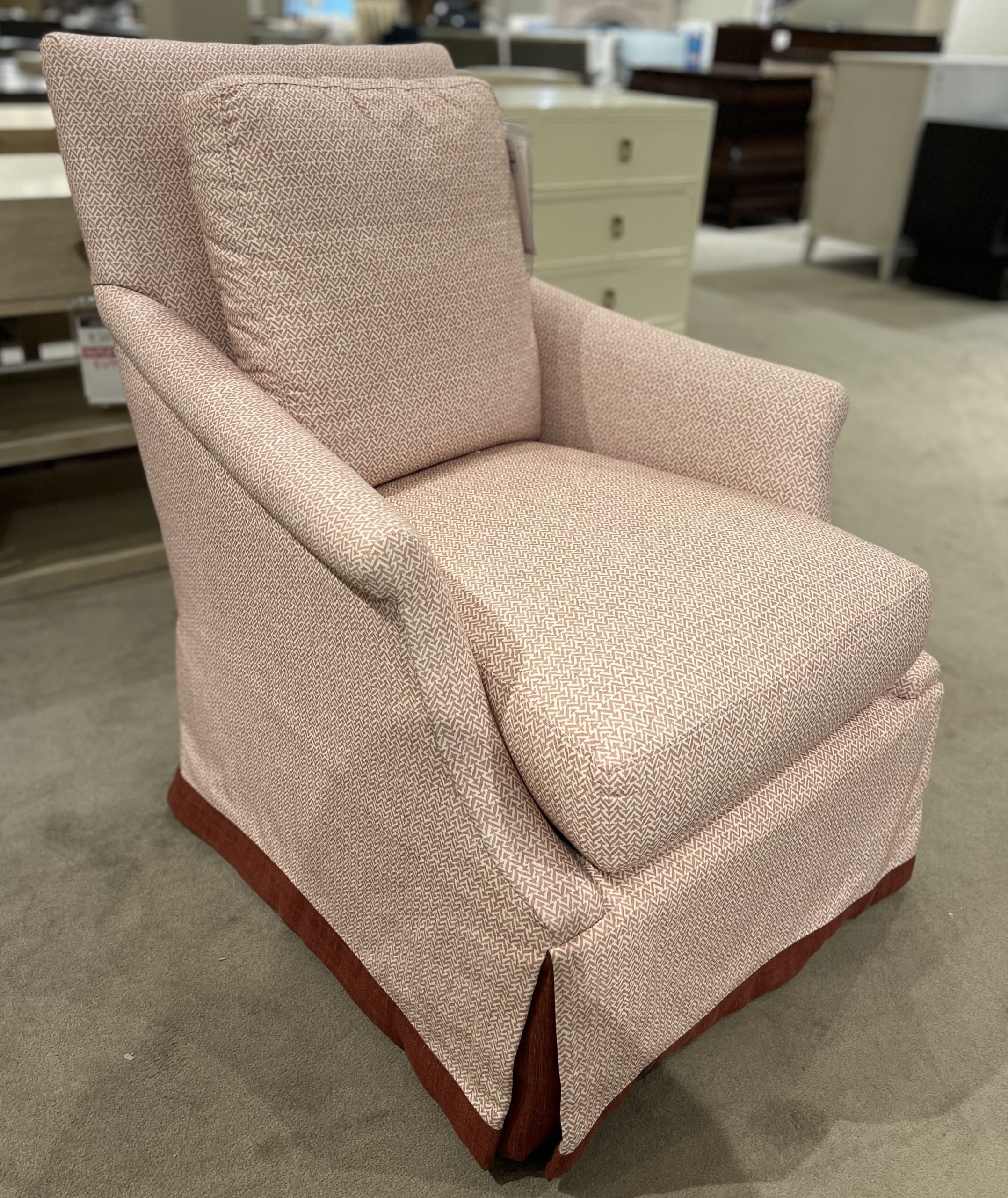 Century Furniture Factory Outlet Carrington Skirted Swivel Chair SIG2101-8SK/20