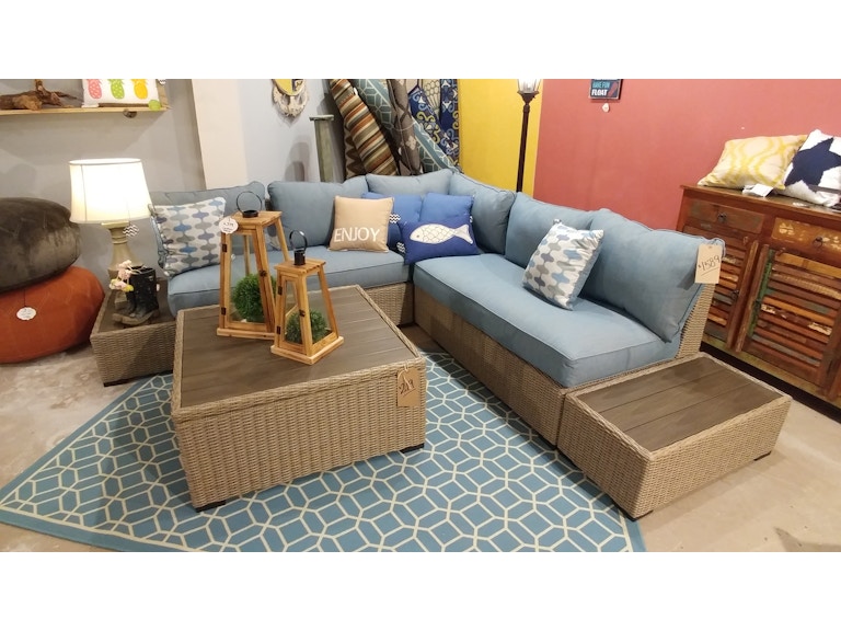 Simply Outdoor Furniture By Lindy S Outdoorpatio Silent Brook Sofa And Loveseat Sectional With End