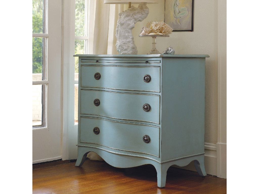 Somerset Bay Home Harkers Island Serpentine Chest with Pullout Slide SB164