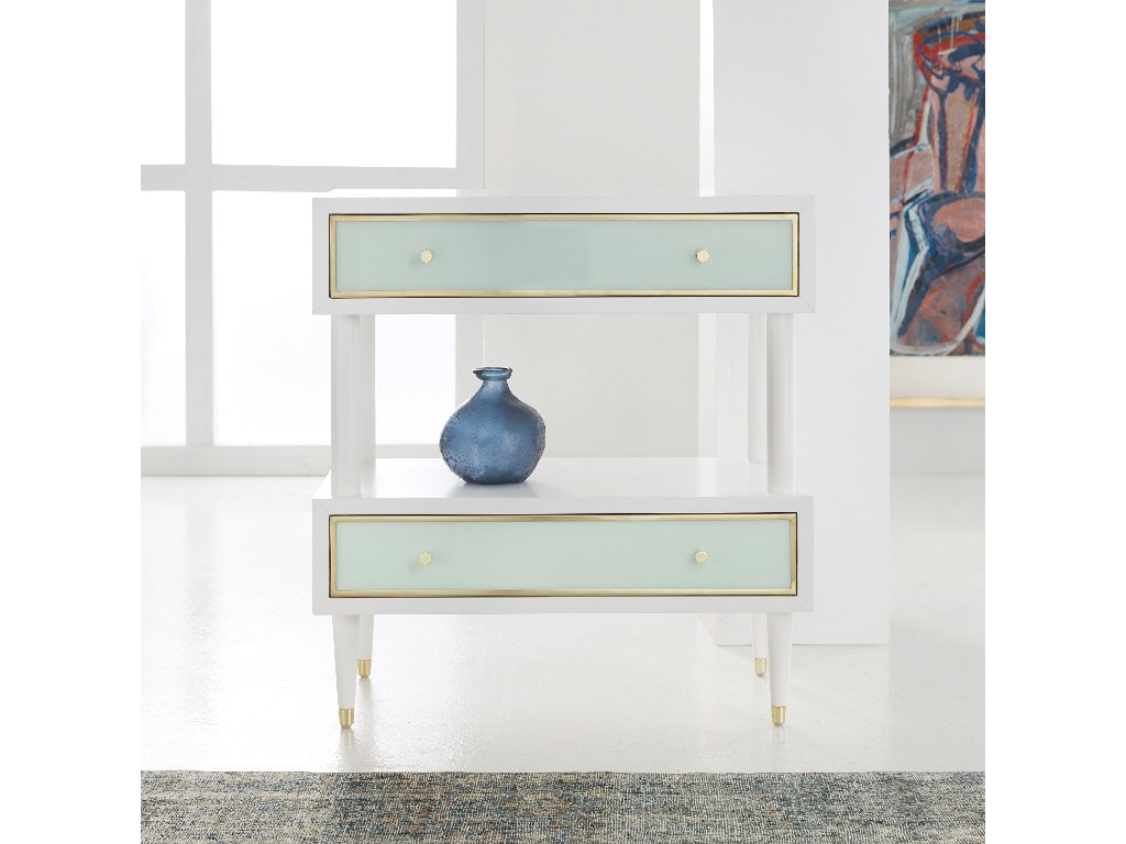 Somerset Bay Home Seagrass Two Tier Nightstand SBT488