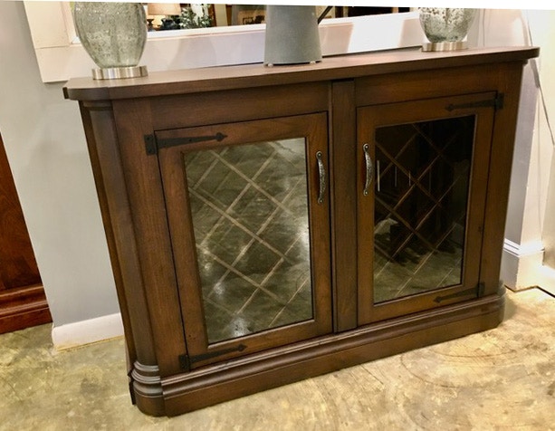 Dining hutch with online wine rack