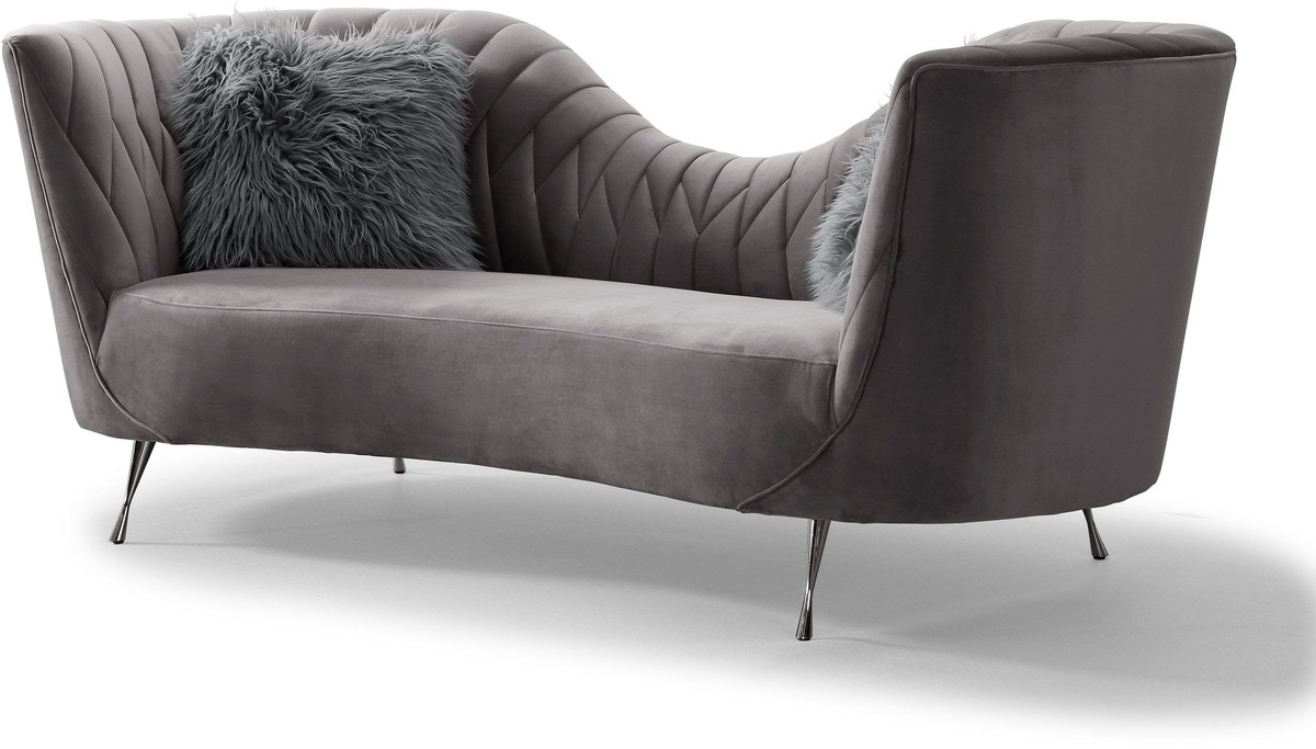 Eva blush deals velvet sofa