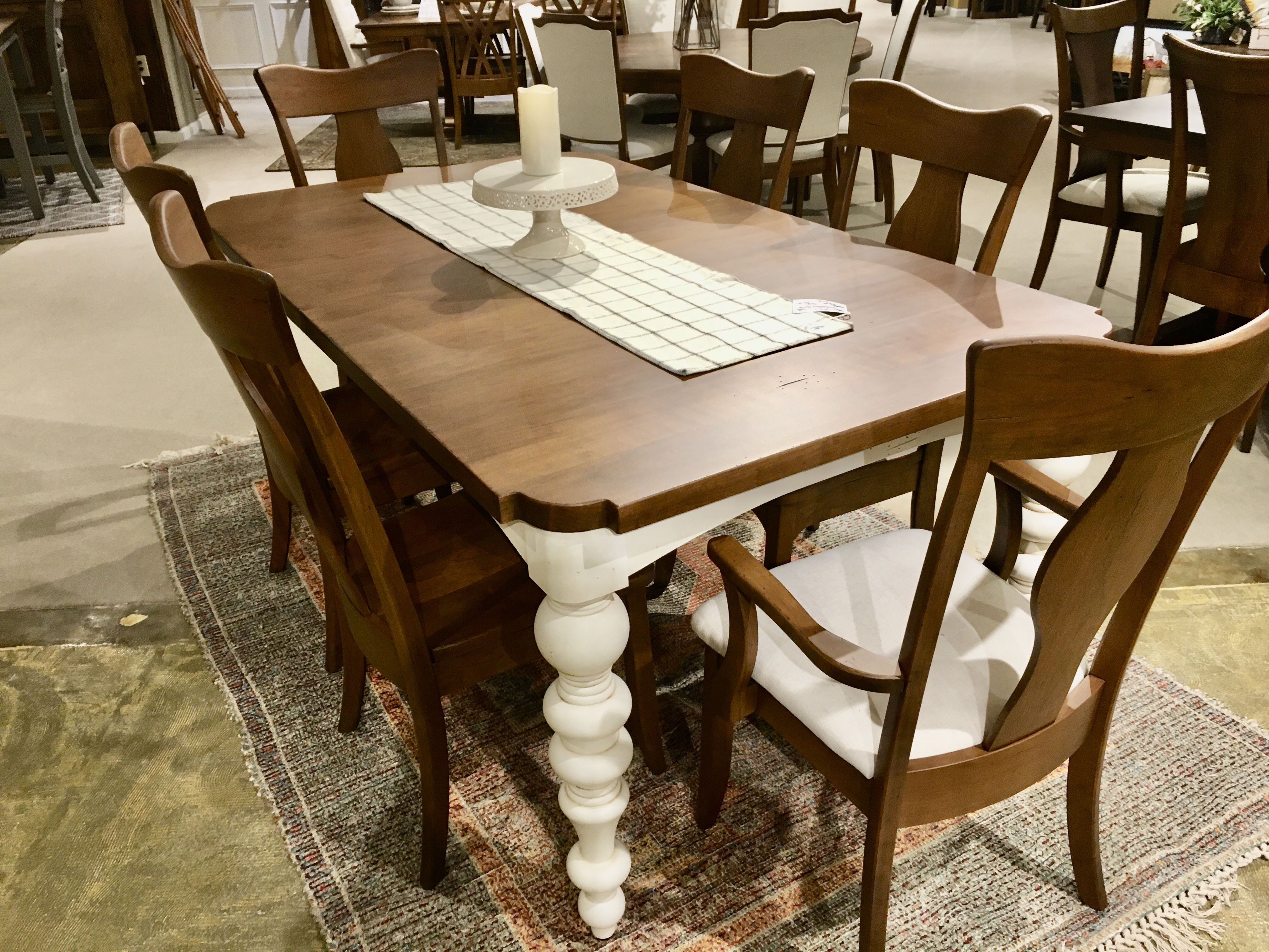 Solid wood discount dining room table